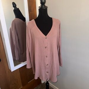 Torrid Mauve Button-Up Cardigan